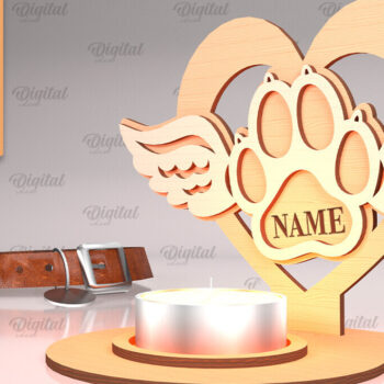 Intra απο ξύλο plywood 3mm-4mm πάχος – Pet Memorial Candle Holders Bundle Δίασταση  20x20 cm INTRAFABR-94587493 - Image 3