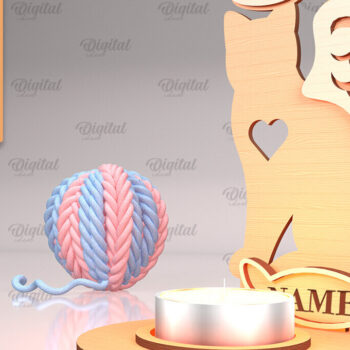 Intra απο ξύλο plywood 3mm-4mm πάχος – Pet Memorial Candle Holders Bundle Δίασταση  20x20 cm INTRAFABR-94587493 - Image 6