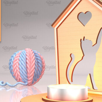 Intra απο ξύλο plywood 3mm-4mm πάχος – Pet Memorial Candle Holders Bundle Δίασταση  20x20 cm INTRAFABR-94587493 - Image 8