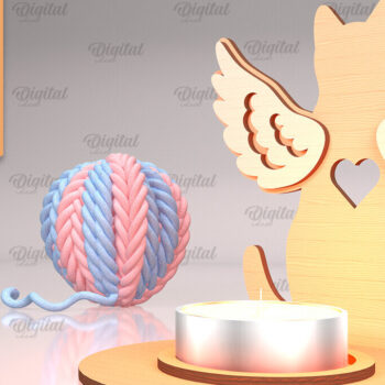 Intra απο ξύλο plywood 3mm-4mm πάχος – Pet Memorial Candle Holders Bundle Δίασταση  20x20 cm INTRAFABR-94587493 - Image 9