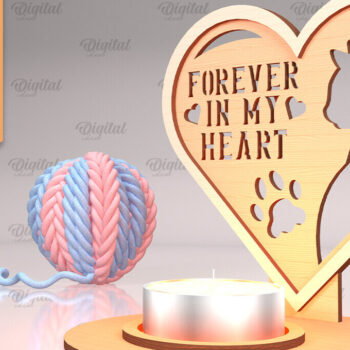 Intra απο ξύλο plywood 3mm-4mm πάχος – Pet Memorial Candle Holders Bundle Δίασταση  20x20 cm INTRAFABR-94587493 - Image 10