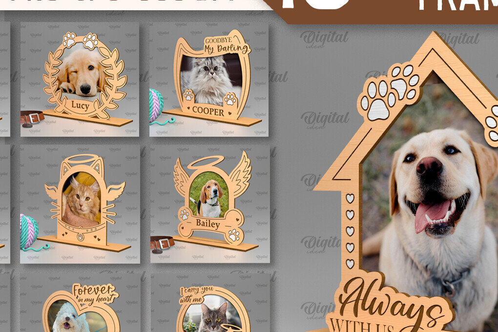 Intra απο ξύλο plywood 3mm-4mm πάχος – Πακέτα αναμνηστικών κατοικιδίων με λέιζερ Δίασταση  20x20 cm INTRAFABR-93075970