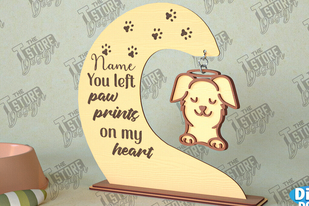 Intra απο ξύλο plywood 3mm-4mm πάχος – Μνημείο κατοικίδιων κρεμαστή καρδιά | Φτερά Αγγέλου Δίασταση  20x20 cm INTRAFABR-98698811