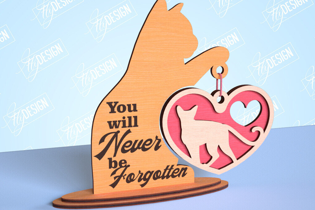 Intra απο ξύλο plywood 3mm-4mm πάχος – Μνημείο κατοικίδιων κρεμαστή καρδιά | Κατοικία Κατοικίδια Δίασταση  20x20 cm INTRAFABR-99262160