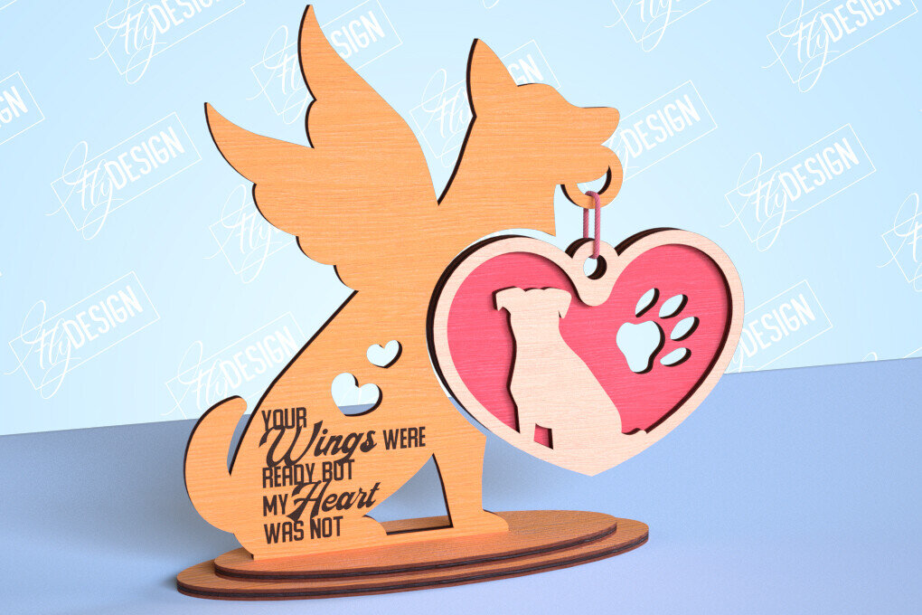 Intra απο ξύλο plywood 3mm-4mm πάχος – Μνημείο κατοικίδιων κρεμαστή καρδιά | Κατοικία Κατοικίδια Δίασταση  20x20 cm INTRAFABR-99262221