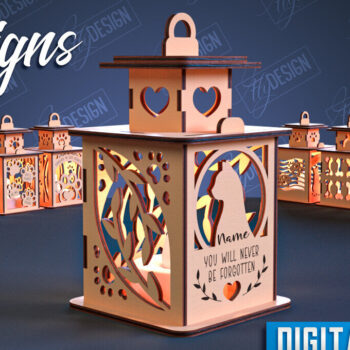 Intra απο ξύλο plywood 3mm-4mm πάχος – Πακέτο κοπής Laser Laser Memorial Pet Memorial Δίασταση 20x20 cm INTRAFABR-99068519 - Image 1