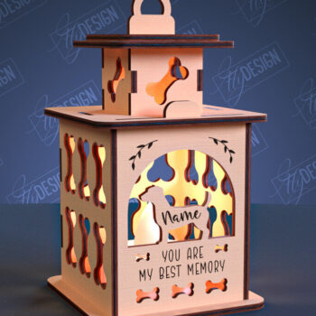 Intra απο ξύλο plywood 3mm-4mm πάχος – Πακέτο κοπής Laser Laser Memorial Pet Memorial Δίασταση 20x20 cm INTRAFABR-99068519 - Image 3