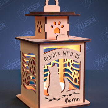 Intra απο ξύλο plywood 3mm-4mm πάχος – Πακέτο κοπής Laser Laser Memorial Pet Memorial Δίασταση 20x20 cm INTRAFABR-99068519 - Image 4