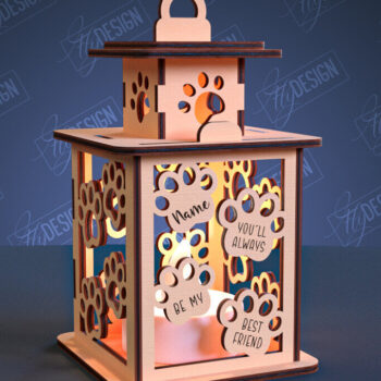 Intra απο ξύλο plywood 3mm-4mm πάχος – Πακέτο κοπής Laser Laser Memorial Pet Memorial Δίασταση 20x20 cm INTRAFABR-99068519 - Image 6