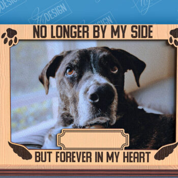 Intra απο ξύλο plywood 3mm-4mm πάχος – Πακέτο λέιζερ με κορνίζα φωτογραφιών κατοικίδιων ζώων Memorial Δίασταση 20x20 cm INTRAFABR-96576181 - Image 6