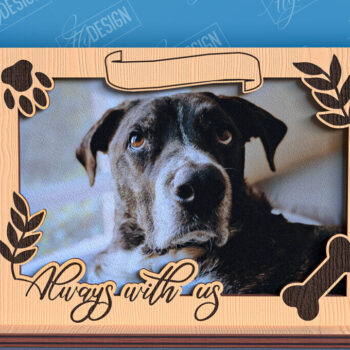 Intra απο ξύλο plywood 3mm-4mm πάχος – Πακέτο λέιζερ με κορνίζα φωτογραφιών κατοικίδιων ζώων Memorial Δίασταση 20x20 cm INTRAFABR-96576181 - Image 8