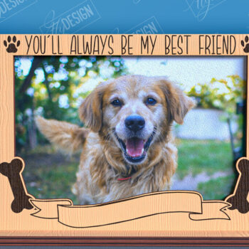 Intra απο ξύλο plywood 3mm-4mm πάχος – Πακέτο λέιζερ με κορνίζα φωτογραφιών κατοικίδιων ζώων Memorial Δίασταση 20x20 cm INTRAFABR-96576181 - Image 9