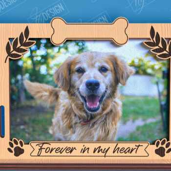 Intra απο ξύλο plywood 3mm-4mm πάχος – Πακέτο λέιζερ με κορνίζα φωτογραφιών κατοικίδιων ζώων Memorial Δίασταση 20x20 cm INTRAFABR-96576181 - Image 11