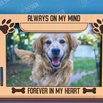 Intra απο ξύλο plywood 3mm-4mm πάχος –  λέιζερ κορνίζας φωτογραφιών κατοικίδιων ζώων Memorial Δίασταση  20x20 cm INTRAFABR-96576061 - Image 1