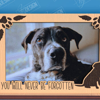 Intra απο ξύλο plywood 3mm-4mm πάχος –  λέιζερ κορνίζας φωτογραφιών κατοικίδιων ζώων Memorial Δίασταση  20x20 cm INTRAFABR-96576023 - Image 1