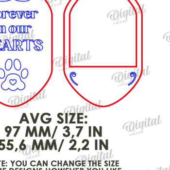 Intra απο ξύλο plywood 3mm-4mm πάχος – Pet Memorial Wind Chime Cut Laser Δίασταση  20x20 cm INTRAFABR-122058168 - Image 2