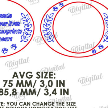 Intra απο ξύλο plywood 3mm-4mm πάχος – Pet Memorial Wind Chime Cut Laser Δίασταση  20x20 cm INTRAFABR-122058850 - Image 2