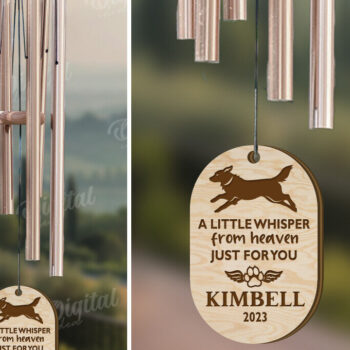 Intra απο ξύλο plywood 3mm-4mm πάχος – Pet Memorial Wind Chime Cut Laser Δίασταση  20x20 cm INTRAFABR-119675297 - Image 1