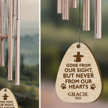 Intra απο ξύλο plywood 3mm-4mm πάχος – Pet Memorial Wind Chime Cut Laser Δίασταση  20x20 cm INTRAFABR-119675418 - Image 1