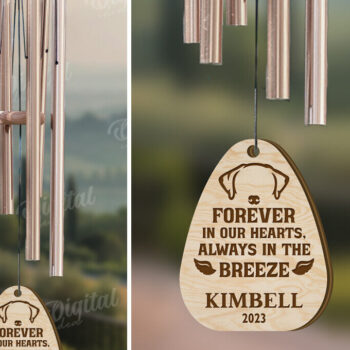 Intra απο ξύλο plywood 3mm-4mm πάχος – Pet Memorial Wind Chime Cut Laser Δίασταση  20x20 cm INTRAFABR-119675234 - Image 1