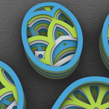 Intra απο ξύλο plywood 3mm-4mm πάχος – Pet Paw 3D Layered Paper Cut, Dog Paw 3D Δίασταση  20x20 cm INTRAFABR-29288875 - Image 6