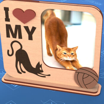 Intra απο ξύλο plywood 3mm-4mm πάχος – Κορνίζα για κατοικίδια | Home Pet | Καλύτερος φίλος Δίασταση  20x20 cm INTRAFABR-101708215 - Image 1