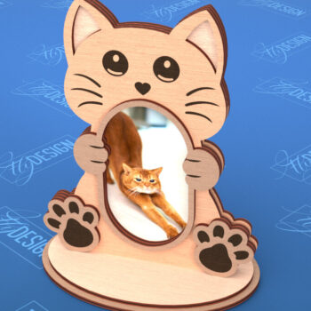 Intra απο ξύλο plywood 3mm-4mm πάχος – Πακέτο κοπής με λέιζερ κορνίζας κατοικίδιων ζώων V.2 Δίασταση  20x20 cm INTRAFABR-101710065 - Image 5