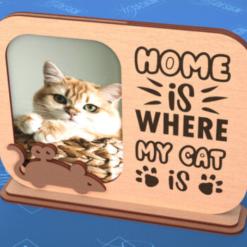 Intra απο ξύλο plywood 3mm-4mm πάχος – Πακέτο κοπής με λέιζερ κορνίζας κατοικίδιων ζώων V.2 Δίασταση  20x20 cm INTRAFABR-101710065 - Image 6