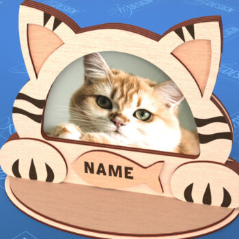 Intra απο ξύλο plywood 3mm-4mm πάχος – Πακέτο κοπής με λέιζερ κορνίζας κατοικίδιων ζώων V.2 Δίασταση  20x20 cm INTRAFABR-101710065 - Image 9