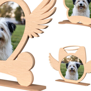 Intra απο ξύλο plywood 3mm-4mm πάχος – Πακέτο Κορνίζας για κατοικίδια Δίασταση  20x20 cm INTRAFABR-110382484 - Image 1