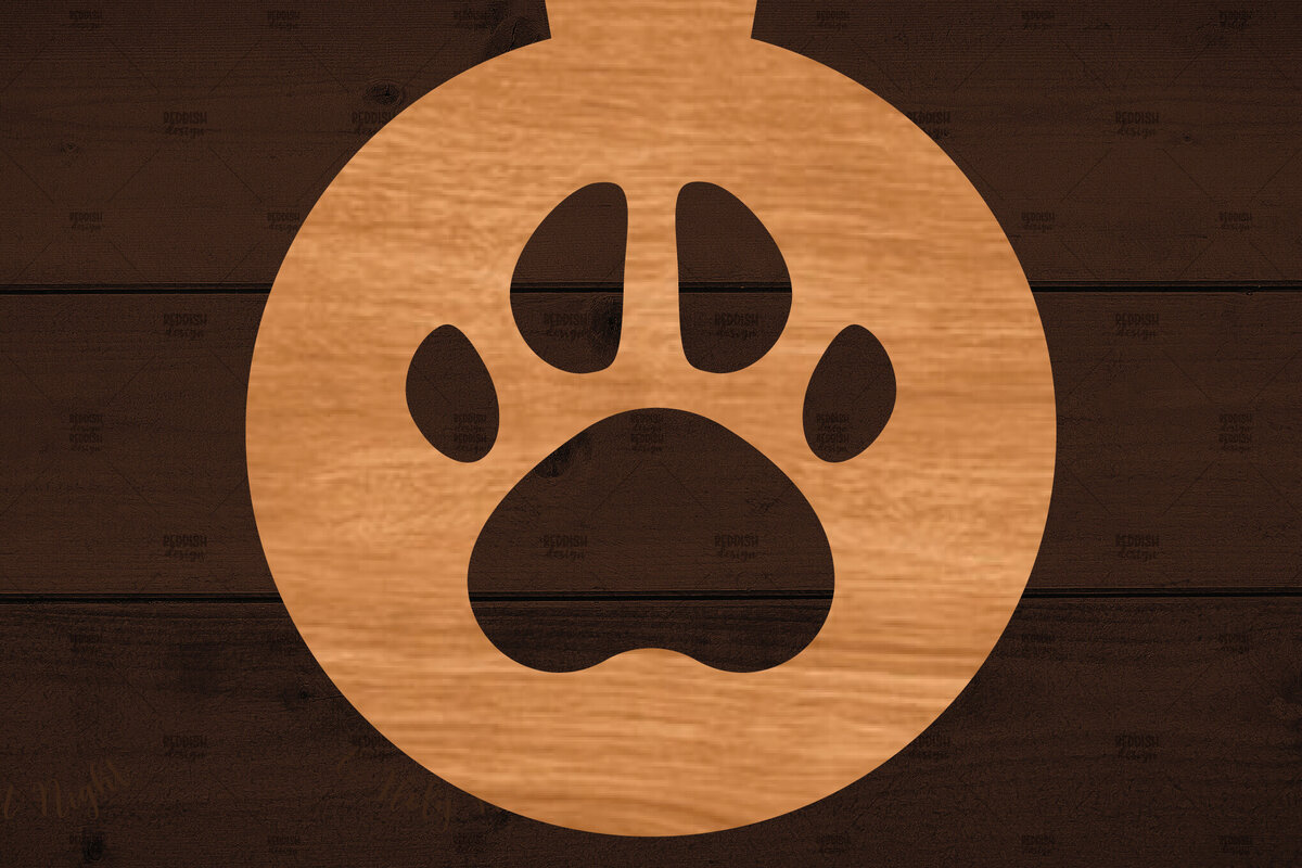 Intra απο ξύλο plywood 3mm-4mm πάχος – Στρογγυλό στολίδι για κατοικίδια με λέιζερ Δίασταση  20x20 cm INTRAFABR-110908380