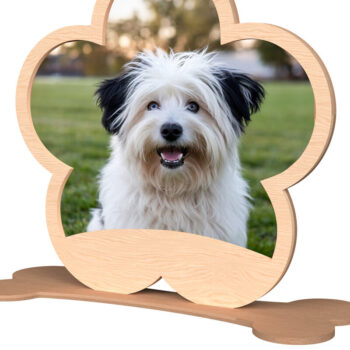 Intra απο ξύλο plywood 3mm-4mm πάχος – Pet Shape Dog Κορνίζα φωτογραφιών Δίασταση  20x20 cm INTRAFABR-110382365 - Image 1