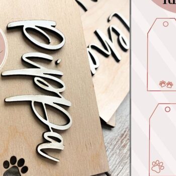 Intra απο ξύλο plywood 3mm-4mm πάχος – Κάλτσες για κατοικίδια Laser Δίασταση  20x20 cm INTRAFABR-74512646 - Image 2