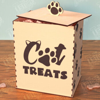 Intra απο ξύλο plywood 3mm-4mm πάχος – Pet Treat Containers Bundle | Λιχουδιές Δίασταση  20x20 cm INTRAFABR-112630784 - Image 2