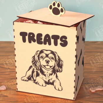 Intra απο ξύλο plywood 3mm-4mm πάχος – Pet Treat Containers Bundle | Λιχουδιές Δίασταση  20x20 cm INTRAFABR-112630784 - Image 3