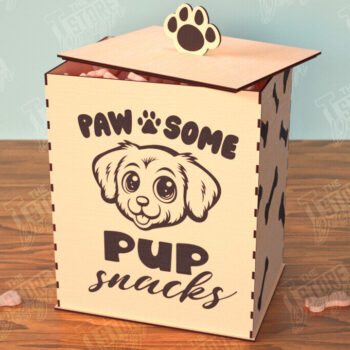 Intra απο ξύλο plywood 3mm-4mm πάχος – Pet Treat Containers Bundle | Λιχουδιές Δίασταση  20x20 cm INTRAFABR-112630784 - Image 5