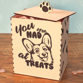 Intra απο ξύλο plywood 3mm-4mm πάχος – Pet Treat Containers Bundle | Λιχουδιές Δίασταση  20x20 cm INTRAFABR-112630784 - Image 6