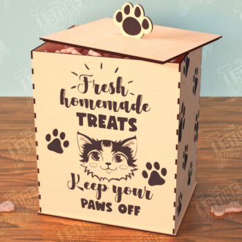 Intra απο ξύλο plywood 3mm-4mm πάχος – Pet Treat Containers Bundle | Λιχουδιές Δίασταση  20x20 cm INTRAFABR-112630784 - Image 11