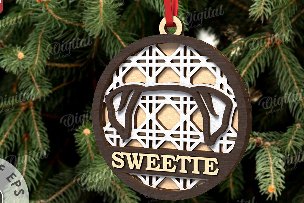 Intra απο ξύλο plywood 3mm-4mm πάχος –  κοπής με λέιζερ Χριστουγεννιάτικο στολίδι για κατοικίδια Δίασταση  20x20 cm INTRAFABR-108026467