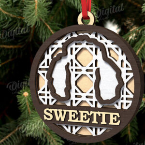 Intra απο ξύλο plywood 3mm-4mm πάχος –  κοπής με λέιζερ Χριστουγεννιάτικο στολίδι για κατοικίδια Δίασταση  20x20 cm INTRAFABR-108103947