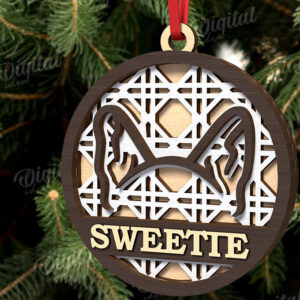 Intra απο ξύλο plywood 3mm-4mm πάχος –  κοπής με λέιζερ Χριστουγεννιάτικο στολίδι για κατοικίδια Δίασταση  20x20 cm INTRAFABR-108104742