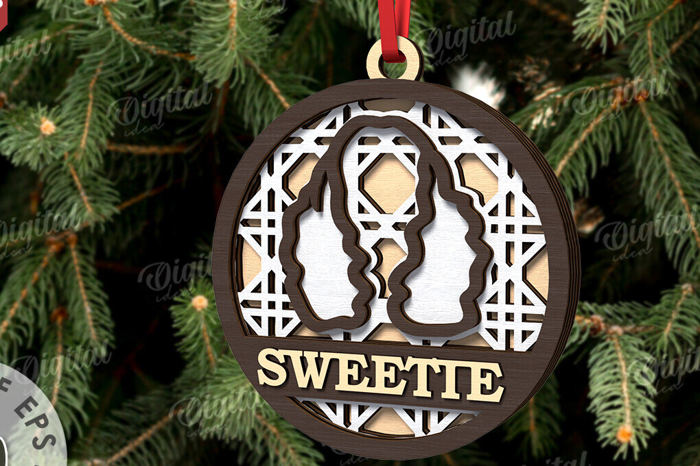 Intra απο ξύλο plywood 3mm-4mm πάχος –  κοπής με λέιζερ Χριστουγεννιάτικο στολίδι για κατοικίδια Δίασταση  20x20 cm INTRAFABR-108104789