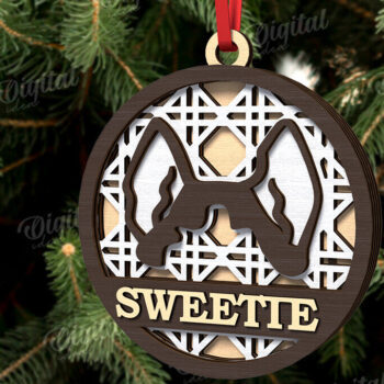 Intra απο ξύλο plywood 3mm-4mm πάχος –  κοπής με λέιζερ Χριστουγεννιάτικο στολίδι για κατοικίδια Δίασταση  20x20 cm INTRAFABR-108026292 - Image 1