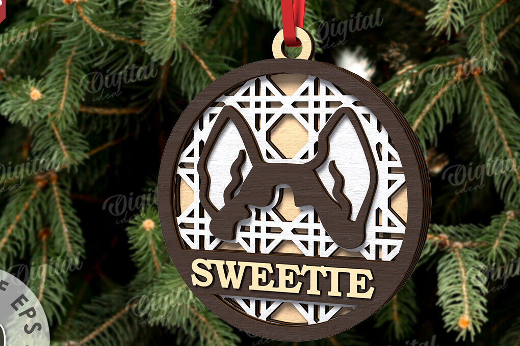 Intra απο ξύλο plywood 3mm-4mm πάχος –  κοπής με λέιζερ Χριστουγεννιάτικο στολίδι για κατοικίδια Δίασταση  20x20 cm INTRAFABR-108026292