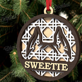 Intra απο ξύλο plywood 3mm-4mm πάχος –  κοπής με λέιζερ Χριστουγεννιάτικο στολίδι για κατοικίδια Δίασταση  20x20 cm INTRAFABR-108026334 - Image 1