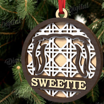 Intra απο ξύλο plywood 3mm-4mm πάχος – Pets Χριστουγεννιάτικα στολίδια LaserCut Πακέτο Δίασταση  20x20 cm INTRAFABR-108295845 - Image 5