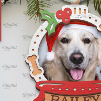 Intra απο ξύλο plywood 3mm-4mm πάχος – Pets Χριστουγεννιάτικα στολίδια LaserCut Πακέτο Δίασταση  20x20 cm INTRAFABR-104865568 - Image 9