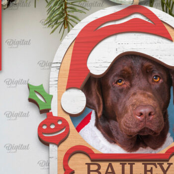 Intra απο ξύλο plywood 3mm-4mm πάχος – Pets Χριστουγεννιάτικα στολίδια LaserCut Πακέτο Δίασταση  20x20 cm INTRAFABR-104865568 - Image 10