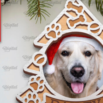 Intra απο ξύλο plywood 3mm-4mm πάχος – Pets Χριστουγεννιάτικα στολίδια LaserCut Πακέτο Δίασταση  20x20 cm INTRAFABR-104865568 - Image 11