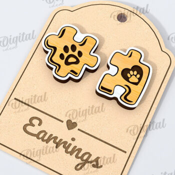 Intra απο ξύλο plywood 3mm-4mm πάχος – Σκουλαρίκια για κατοικίδια Πακέτο κοπής με λέιζερ Δίασταση 5x5 cm INTRAFABR-115295395 - Image 3